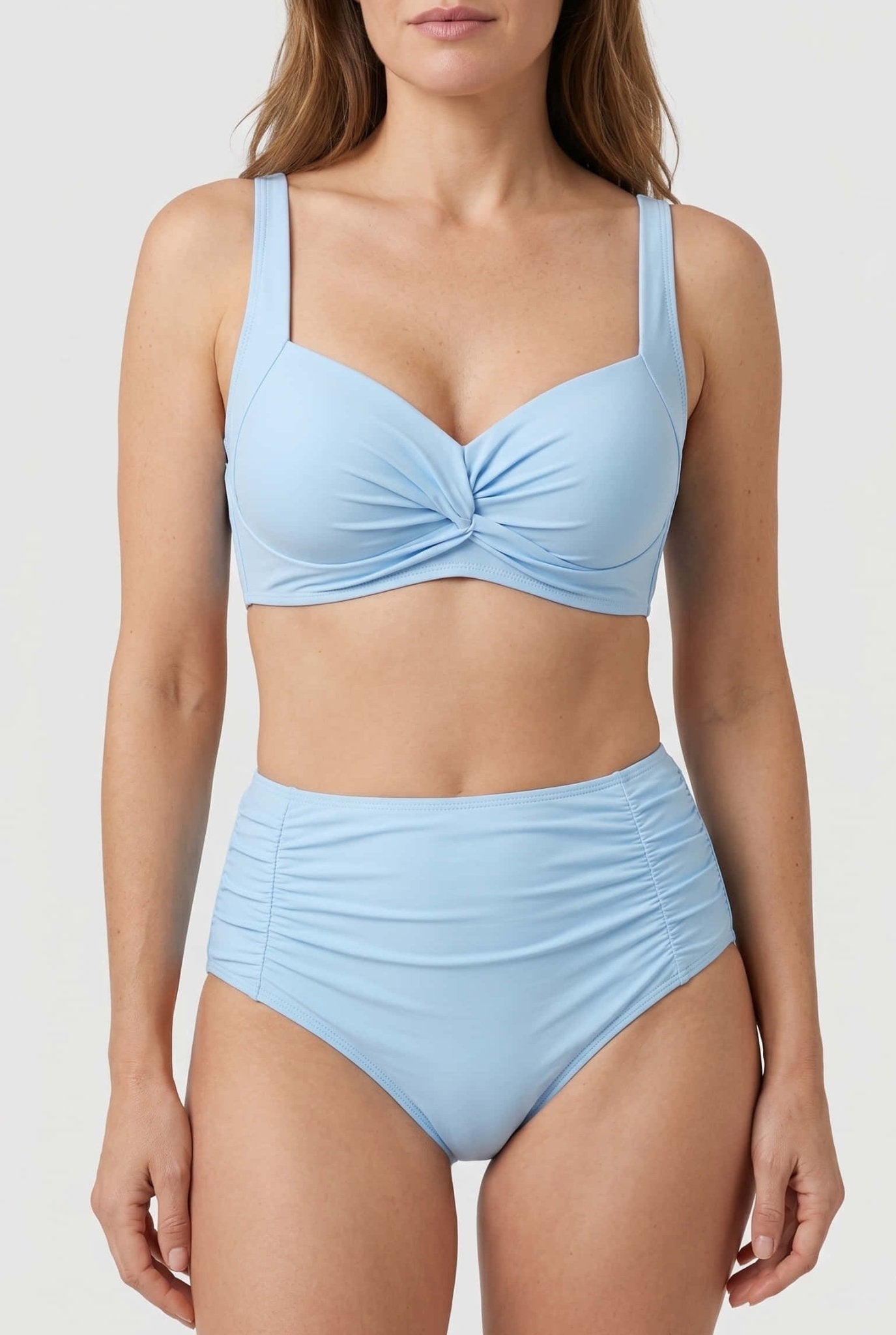 Bikini con Torsión Frontal y Cintura Alta Ref. 0745 - Marea Bella Swimwear