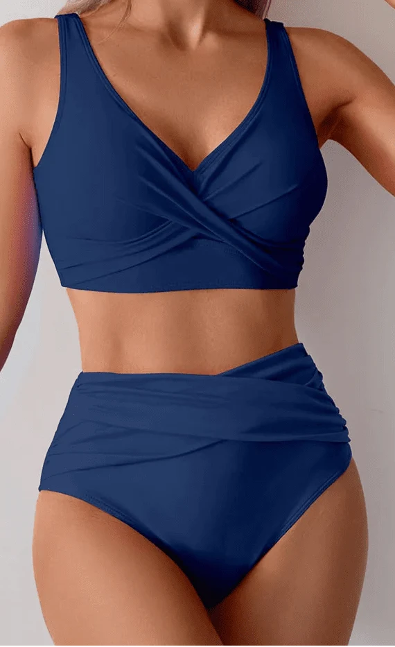 Bikini Cruzado con Cintura Alta Ref. 0522 - Marea Bella Swimwear