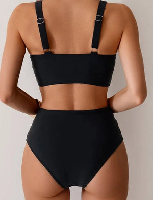 Bikini Cruzado con Cintura Alta Ref. 0522 - Marea Bella Swimwear