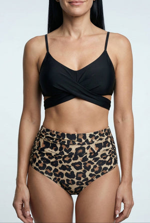 Bikini de Cintura Alta con Top Cruzado Ref. 0734 - Marea Bella Swimwear