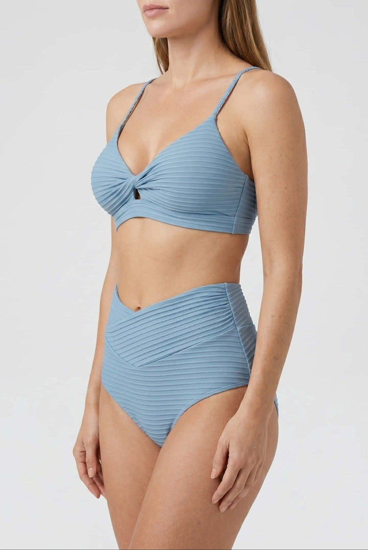Bikini Drapeado con Cintura Alta Ref. 0744 - Marea Bella Swimwear