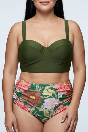 Bikini Plus Size con Lazo en el Cuello y cintura alta Ref: 0658 - Marea Bella Swimwear