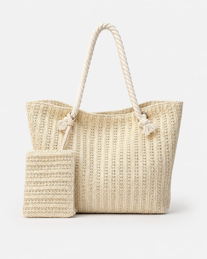 Bolso Tote con Asas Retorcidas y Estuche Exterior Ref. 0809 - Marea Bella Swimwear