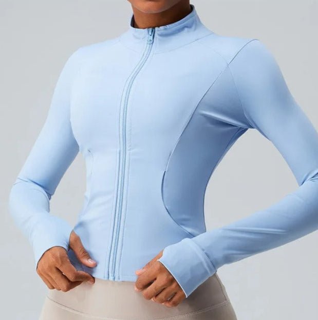 Chaqueta Deportiva con Bolsillos y Cierre Frontal Ref. 1083 - Marea Bella Swimwear