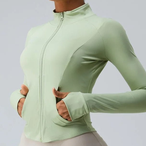 Chaqueta Deportiva con Bolsillos y Cierre Frontal Ref. 1083 - Marea Bella Swimwear