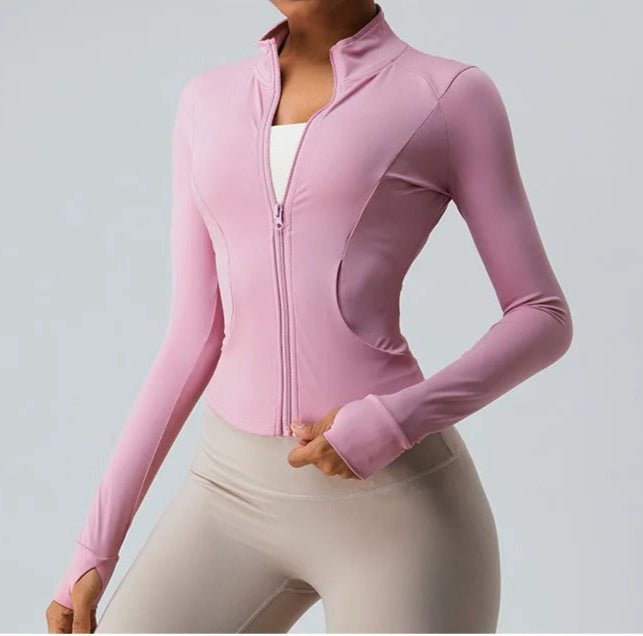 Chaqueta Deportiva con Bolsillos y Cierre Frontal Ref. 1083 - Marea Bella Swimwear