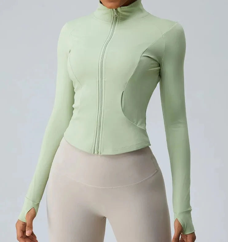 Chaqueta Deportiva con Bolsillos y Cierre Frontal Ref. 1083 - Marea Bella Swimwear