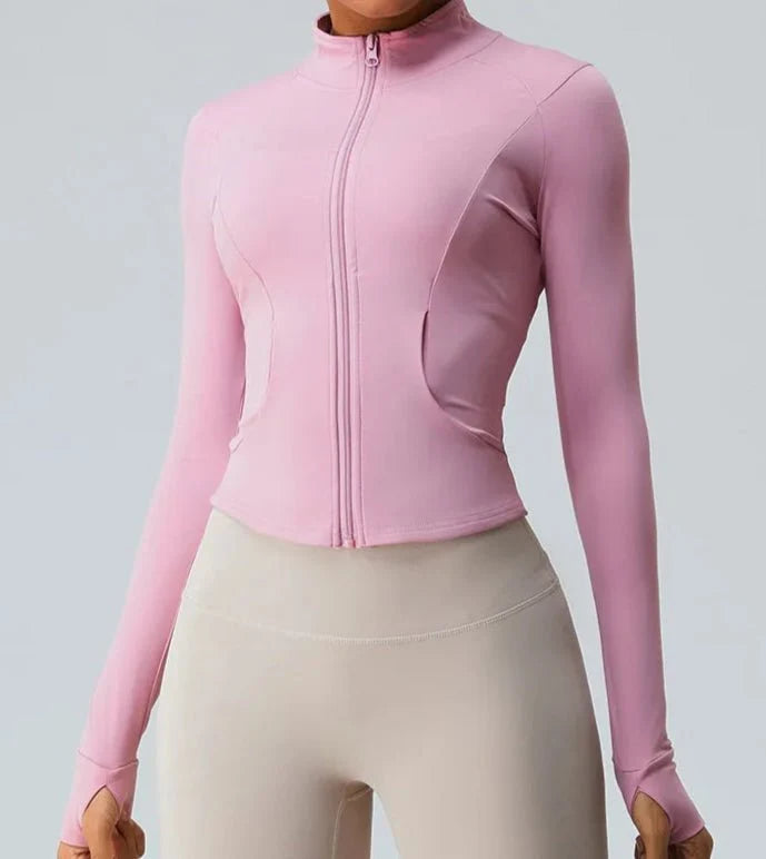 Chaqueta Deportiva con Bolsillos y Cierre Frontal Ref. 1083 - Marea Bella Swimwear