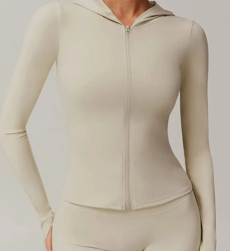 Chaqueta Deportiva con Capucha y Cierre Frontal Ref. 1085 - Marea Bella Swimwear