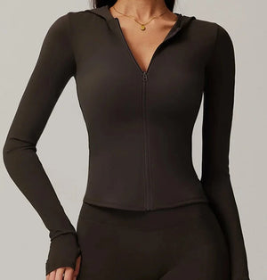 Chaqueta Deportiva con Capucha y Cierre Frontal Ref. 1085 - Marea Bella Swimwear