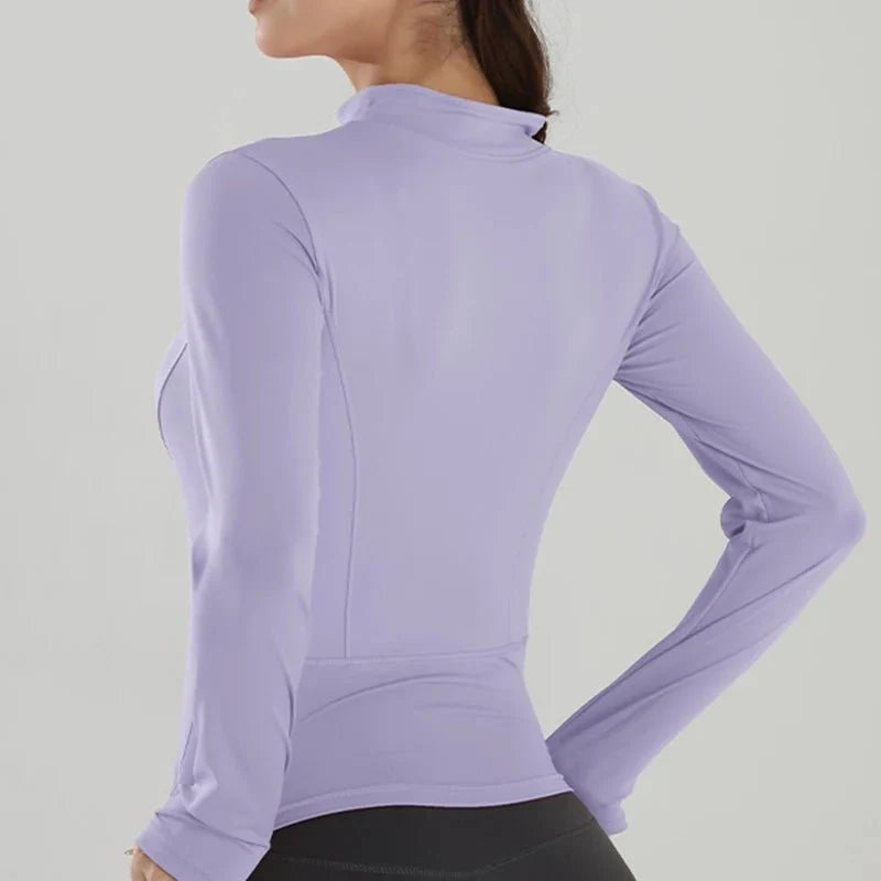 Chaqueta Deportiva con Cierre Frontal y Corte Redondeado Ref. 1084 - Marea Bella Swimwear