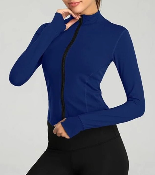 Chaqueta Deportiva con Cierre Frontal y Cuello Alto Ref. 1082 - Marea Bella Swimwear