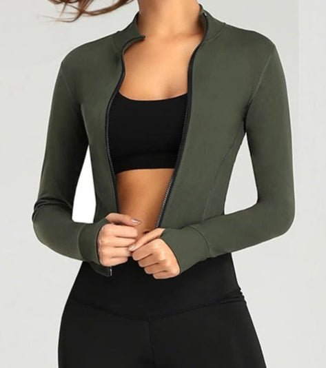 Chaqueta Deportiva con Cierre Frontal y Cuello Alto Ref. 1082 - Marea Bella Swimwear