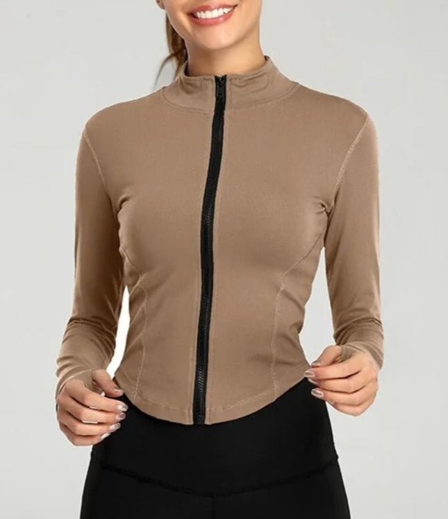 Chaqueta Deportiva con Cierre Frontal y Cuello Alto Ref. 1082 - Marea Bella Swimwear