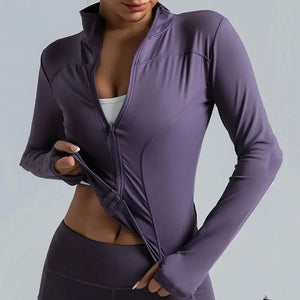 Chaqueta Deportiva con Cierre Frontal y Cuello Alto Ref. 1086 - Marea Bella Swimwear