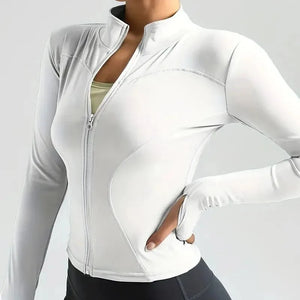 Chaqueta Deportiva con Cierre Frontal y Cuello Alto Ref. 1086 - Marea Bella Swimwear