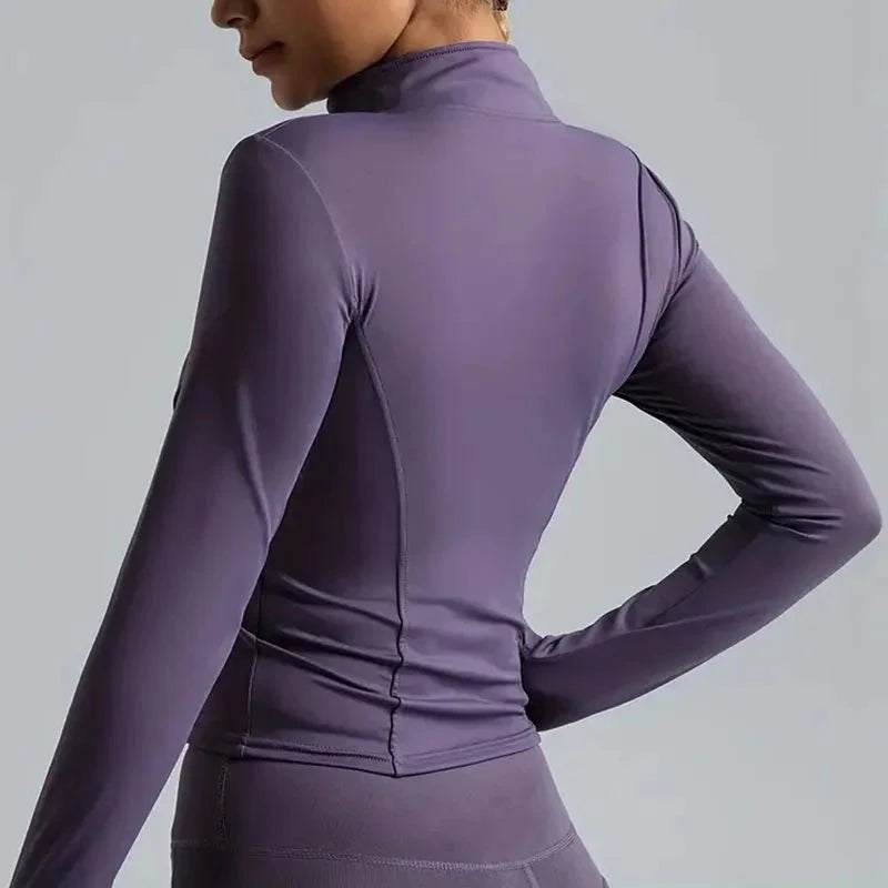 Chaqueta Deportiva con Cierre Frontal y Cuello Alto Ref. 1086 - Marea Bella Swimwear