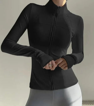 Chaqueta Deportiva con Cierre Frontal y Cuello Alto Ref. 1090 - Marea Bella Swimwear