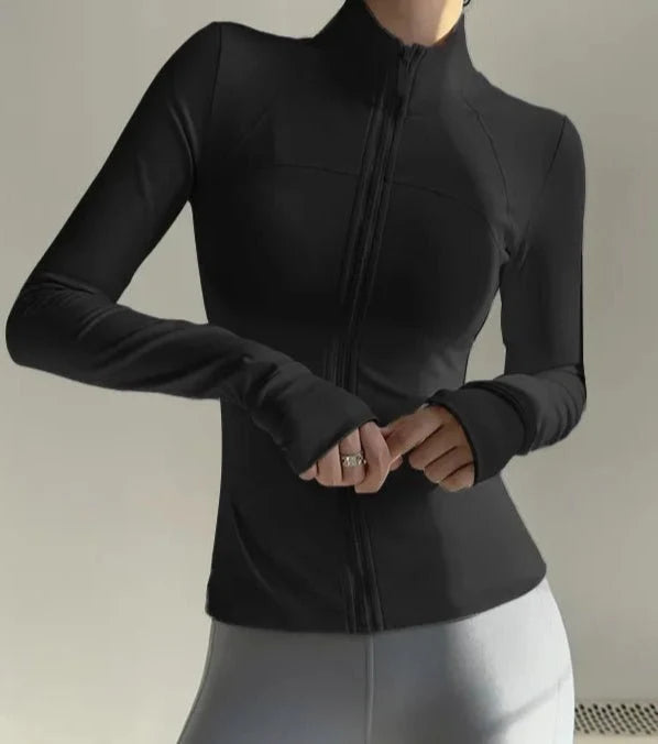 Chaqueta Deportiva con Cierre Frontal y Cuello Alto Ref. 1090 - Marea Bella Swimwear