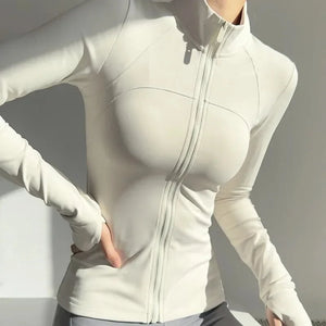 Chaqueta Deportiva con Cierre Frontal y Cuello Alto Ref. 1090 - Marea Bella Swimwear