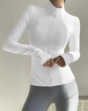Chaqueta Deportiva con Cierre Frontal y Cuello Alto Ref. 1090 - Marea Bella Swimwear