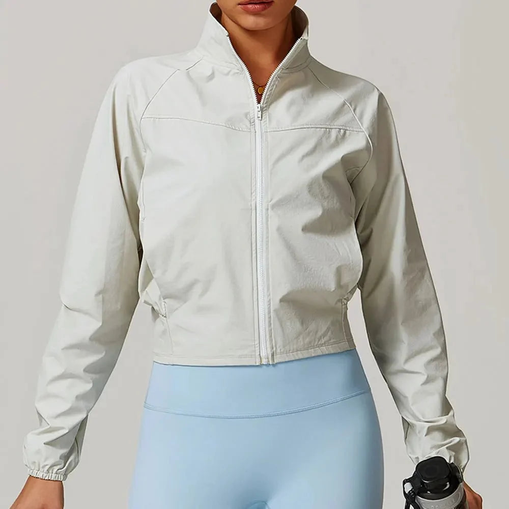Chaqueta Deportiva Rompevientos con Cierre Frontal y Bolsillos Ref. 1080 - Marea Bella Swimwear