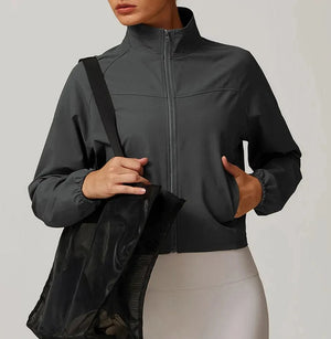 Chaqueta Deportiva Rompevientos con Cierre Frontal y Bolsillos Ref. 1080 - Marea Bella Swimwear