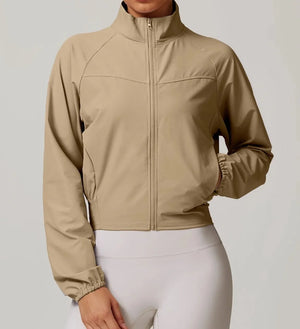 Chaqueta Deportiva Rompevientos con Cierre Frontal y Bolsillos Ref. 1080 - Marea Bella Swimwear