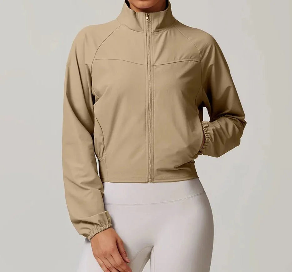 Chaqueta Deportiva Rompevientos con Cierre Frontal y Bolsillos Ref. 1080 - Marea Bella Swimwear