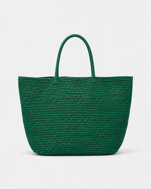Bolso Cesta Amplia de Tejido de Rafia con Asas Dobles Ref. 0805 - Marea Bella Swimwear
