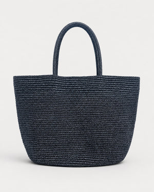 Bolso Cesta Amplia de Tejido de Rafia con Asas Dobles Ref. 0805 - Marea Bella Swimwear