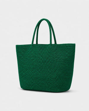 Bolso Cesta Amplia de Tejido de Rafia con Asas Dobles Ref. 0805 - Marea Bella Swimwear