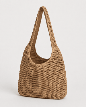 Bolso Hobo Arco de Tejido de Rafia con Asa Integrada Ref. 0802 - Marea Bella Swimwear