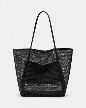 Bolso Tote de Rafia con Trama Abierta y Asas Largas Ref. 0807 - Marea Bella Swimwear