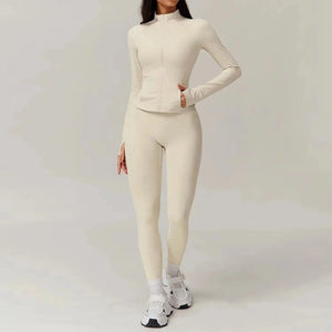 Conjunto Deportivo con Chaqueta de Manga Larga y Leggings Ref. 1053 - Marea Bella Swimwear