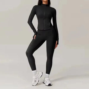 Conjunto Deportivo con Chaqueta de Manga Larga y Leggings Ref. 1053 - Marea Bella Swimwear