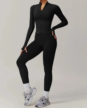 Conjunto Deportivo con Chaqueta de Manga Larga y Leggings Ref. 1062 - Marea Bella Swimwear