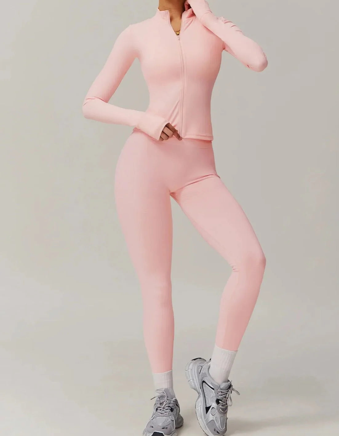Conjunto Deportivo con Chaqueta de Manga Larga y Leggings Ref. 1062 - Marea Bella Swimwear