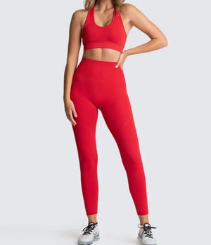 Conjunto Deportivo con Top de Tirantes Anchos y Leggings Ref. 1032 - Marea Bella Swimwear