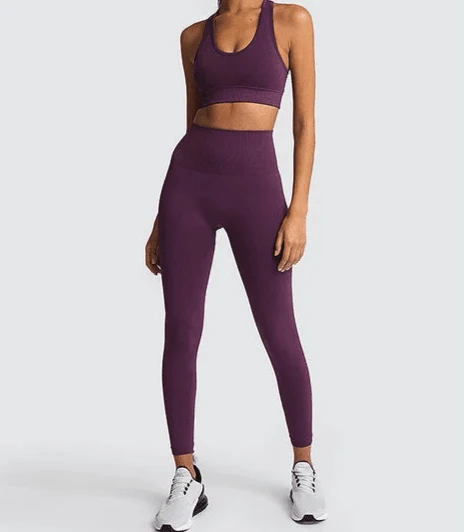 Conjunto Deportivo con Top de Tirantes Anchos y Leggings Ref. 1032 - Marea Bella Swimwear