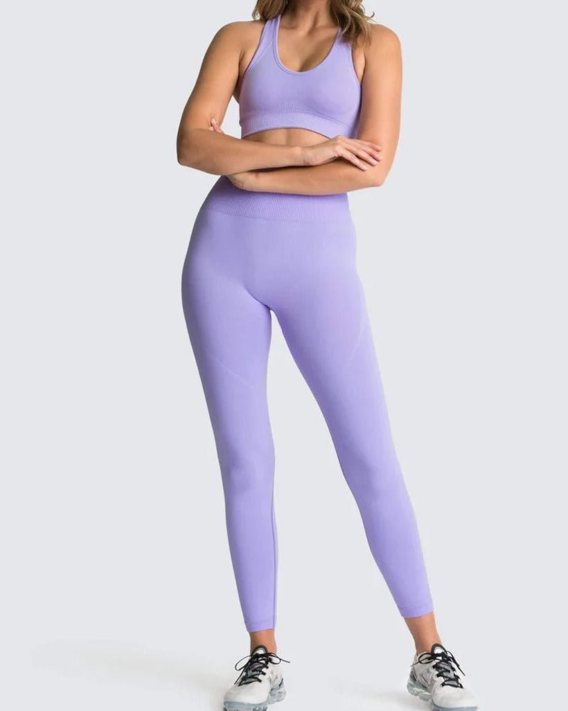 Conjunto Deportivo con Top de Tirantes Anchos y Leggings Ref. 1032 - Marea Bella Swimwear