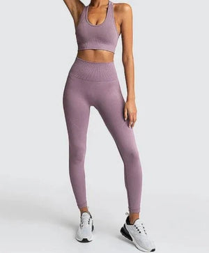 Conjunto Deportivo con Top de Tirantes Anchos y Leggings Ref. 1032 - Marea Bella Swimwear