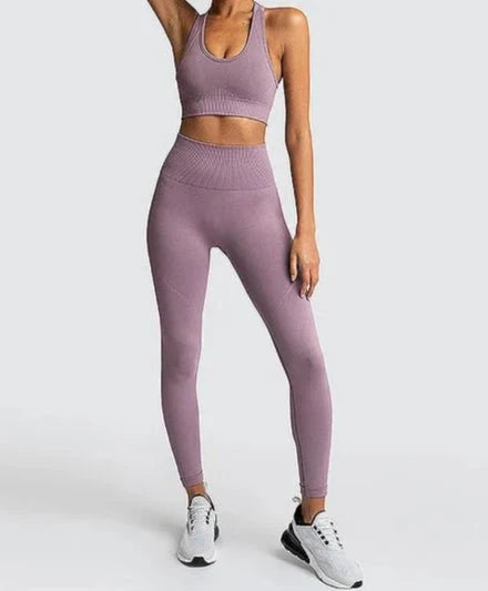 Conjunto Deportivo con Top de Tirantes Anchos y Leggings Ref. 1032 - Marea Bella Swimwear