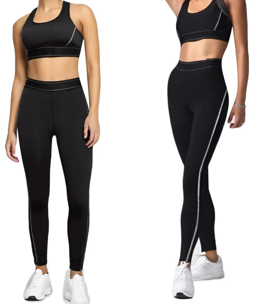 Conjunto Deportivo con Top de Tirantes Anchos y Leggings Ref. 1039 - Marea Bella Swimwear