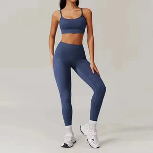 Conjunto Deportivo con Top de Tiritas Finas y Leggings Ref. 1052 - Marea Bella Swimwear