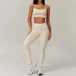 Conjunto Deportivo con Top de Tiritas Finas y Leggings Ref. 1052 - Marea Bella Swimwear