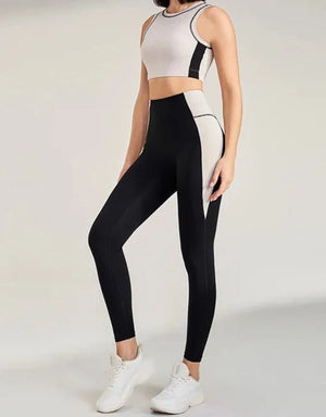 Conjunto Deportivo con Top Halter y Leggings Ref. 1038 - Marea Bella Swimwear
