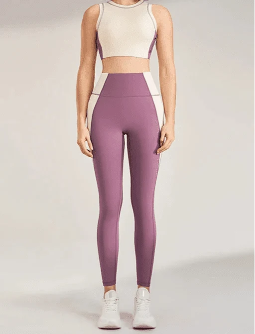 Conjunto Deportivo con Top Halter y Leggings Ref. 1038 - Marea Bella Swimwear