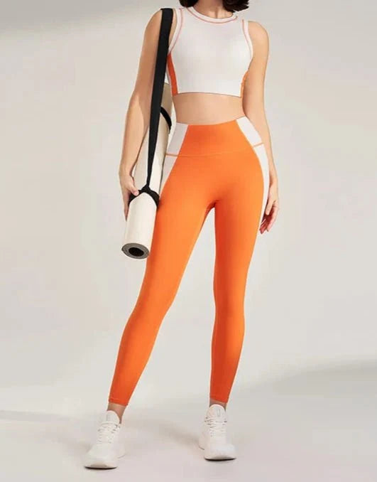 Conjunto Deportivo con Top Halter y Leggings Ref. 1038 - Marea Bella Swimwear