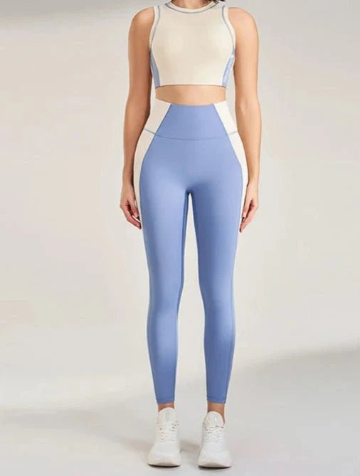 Conjunto Deportivo con Top Halter y Leggings Ref. 1038 - Marea Bella Swimwear